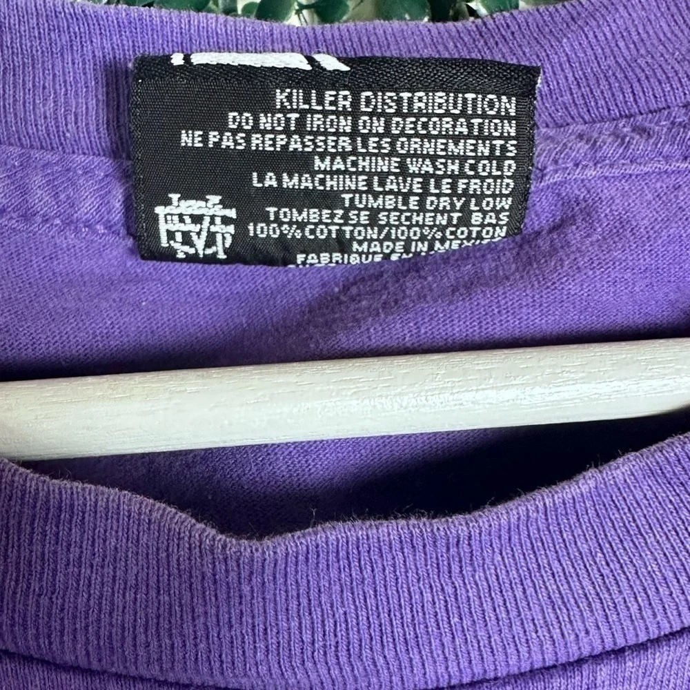 Famous Stars & Straps White Logo Purple Seductive Tee Size L - Picture 4 of 5